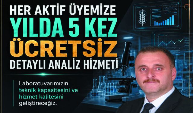 Hüseyin Özdal; Yılda 5 Detaylı Analiz Ücretsiz Olacak