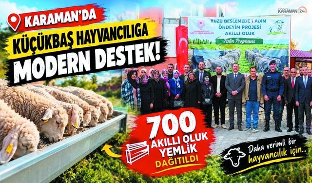 Karaman’da Hayvancılığa 4 Milyon TL’lik Destek!