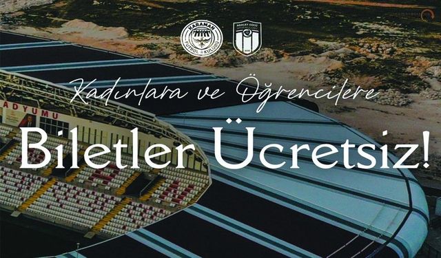 Karaman FK’dan Taraftara çağrı, Biletler ücretsiz!