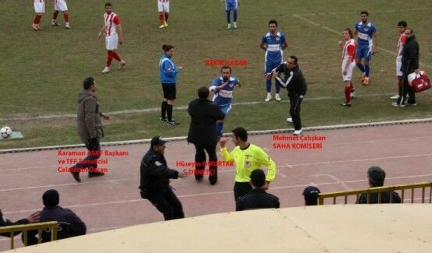 NİĞDE MAÇI HAKEMİN KAÇIŞI