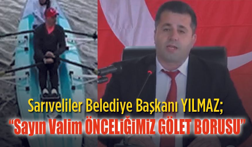 Sayın Valim Önceliğimiz gölet borusu