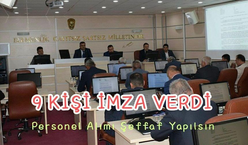 9 isim imza verdi