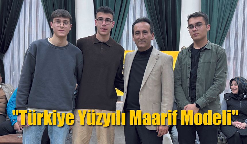 "Türkiye Yüzyılı Maarif Modeli" söyleşisi