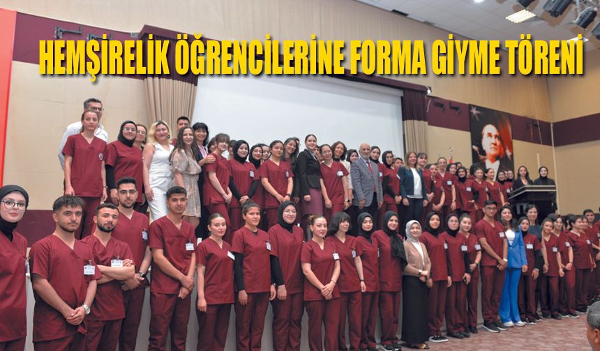KMÜ'de Hemşireler Forma giydi