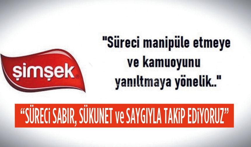 ŞİMŞEK'ten Yargısız infaza tepki!