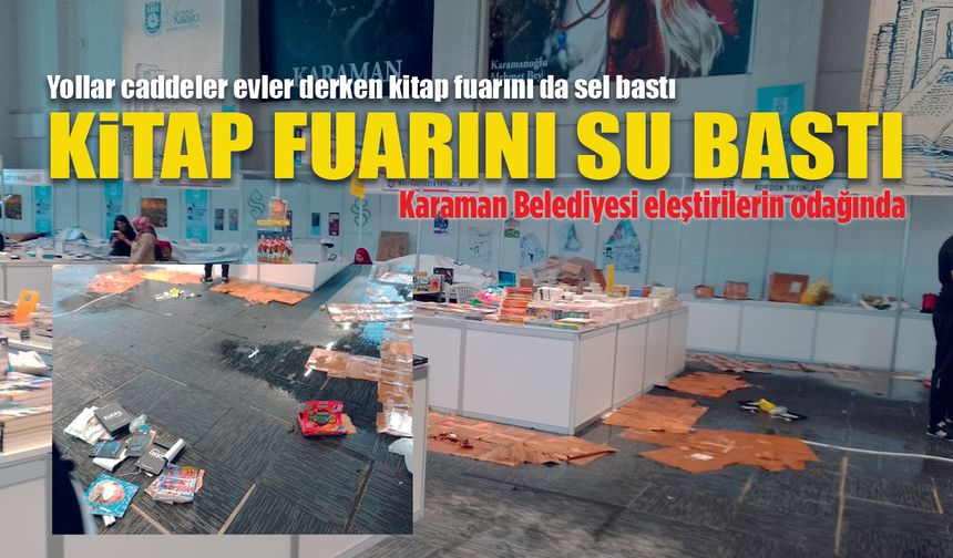 Kitap Fuarını Su Bastı: Vatandaşlardan Belediye’ye Tepki