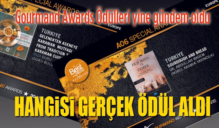 Gourmand World Cookbook ödülü bu sefer oldu