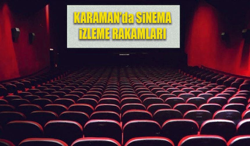 Karaman'da Sinema izlenme rakamları