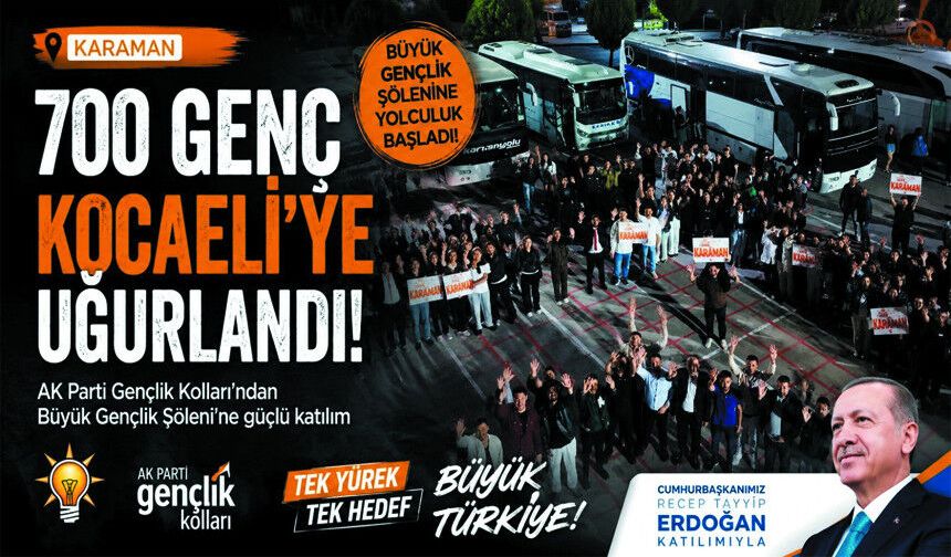 Karaman’dan 700 Genç Kocaeli Yolcusu