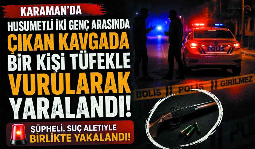 Karaman’da Geceyi Silah Sesleri Böldü
