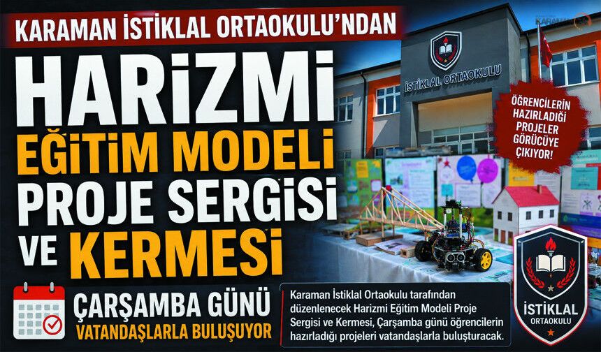 Harizmi Eğitim Modeli Proje Sergisi ve Kermesine davet
