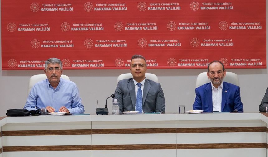 Karaman'da Eğitime Destek Platformu Toplantısı Yapıldı