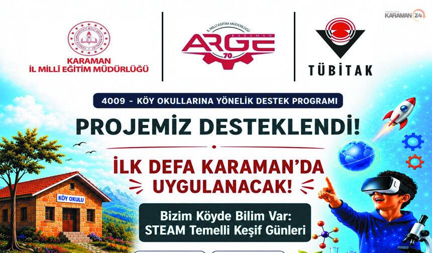 Karaman’da Köy Okullarına Bilim Atağı