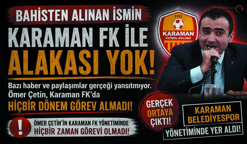 Karaman Belediyespor Yöneticisi Gözaltına Alındı