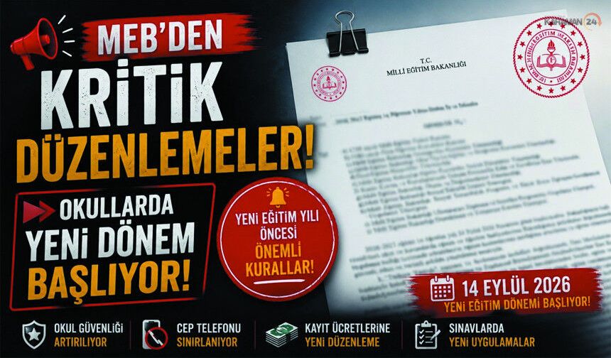 Yeni eğitim yılı öncesi MEB’den kritik düzenlemeler!