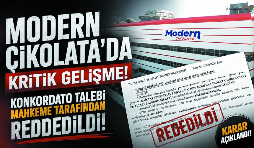 Modern Çikolata Resmen İflas Etti