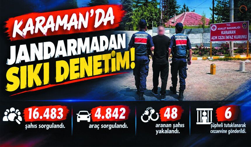 Karaman’da Jandarmadan Suçlulara Geçit Yok