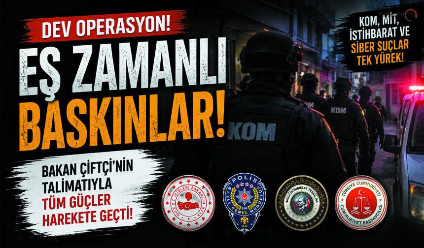 Karaman'ın da aralarında bulunduğu 48 ilde suça darbe