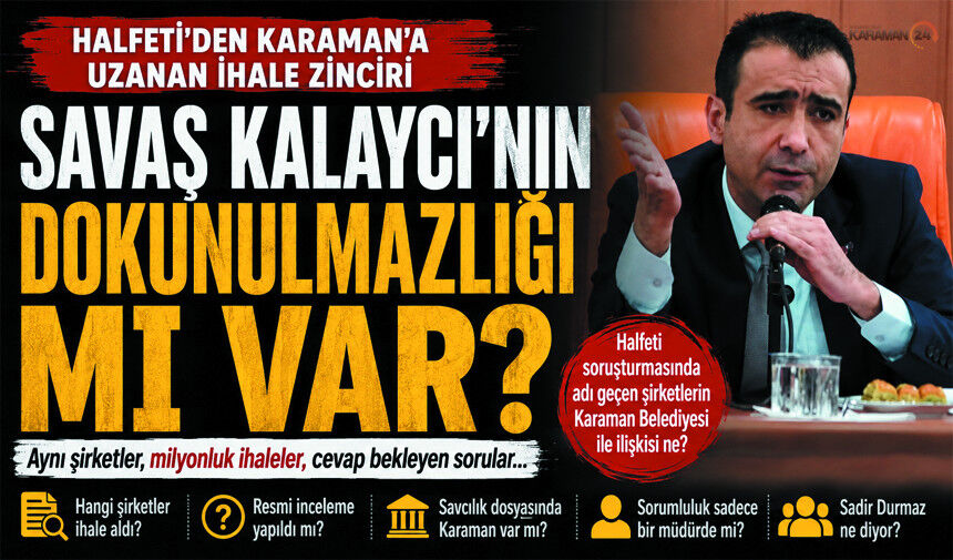 İhale zinciri Halfeti Belediyesinde Suç, Karaman'da?!