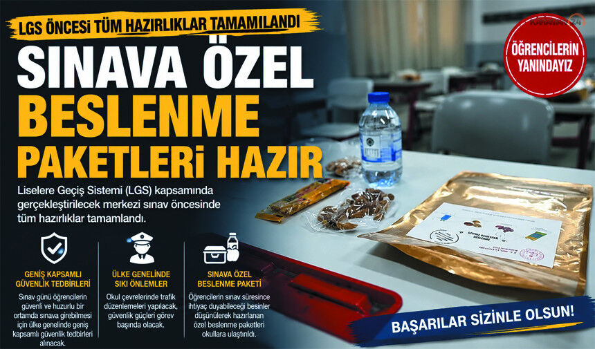 LGS için Beslenme Paketleri hazırlandı