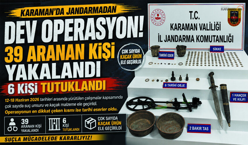 Jandarmadan Büyük Tarihi Eser Operasyonu