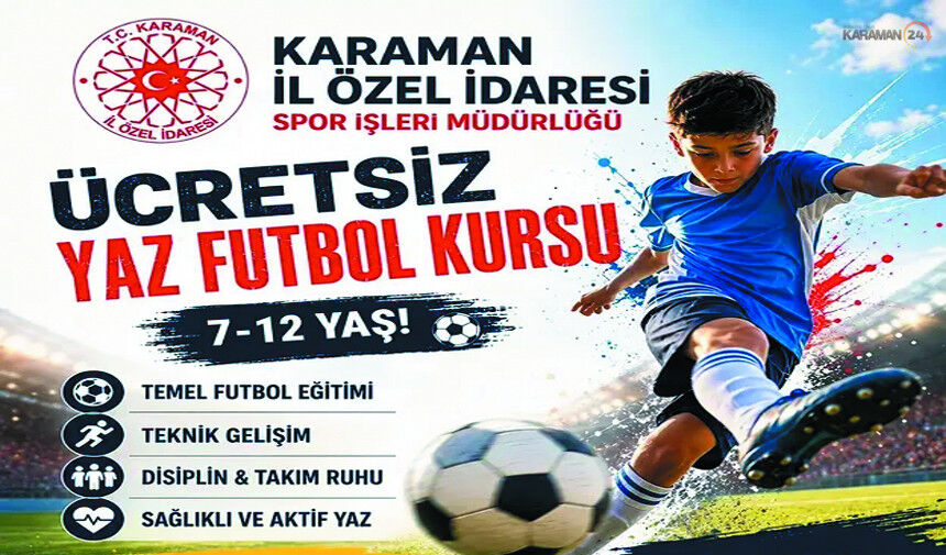 Özel İdare'den Çocuklara Ücretsiz Yaz Futbol Kursu