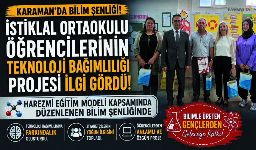 Karaman İstiklal Ortaokulu’ndan Dikkat Çeken Proje