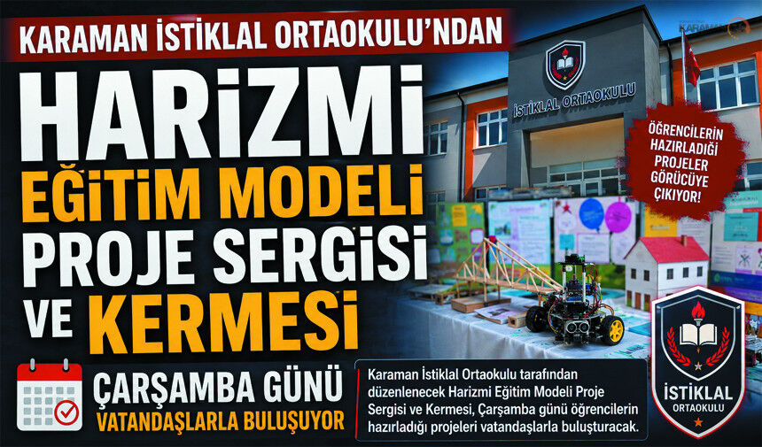 Harizmi Eğitim Modeli Proje Sergisi ve Kermesine davet