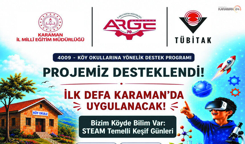 Karaman’da Köy Okullarına Bilim Atağı