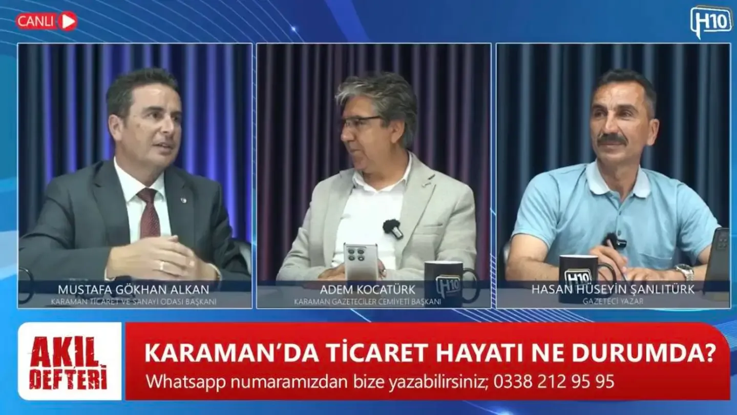 KTSO Başkanı Alkan, H10 TV'de Karaman Ekonomisini Değerlendirdi