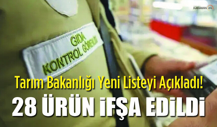 Tarım Bakanlığı Yeni Listeyi Açıkladı!