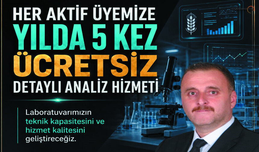 Hüseyin Özdal; Yılda 5 Detaylı Analiz Ücretsiz Olacak