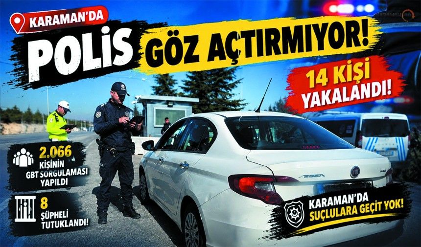 Karaman’da Emniyetten Zehir Tacirlerine Darbe!