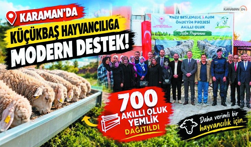 Karaman’da Hayvancılığa 4 Milyon TL’lik Destek!